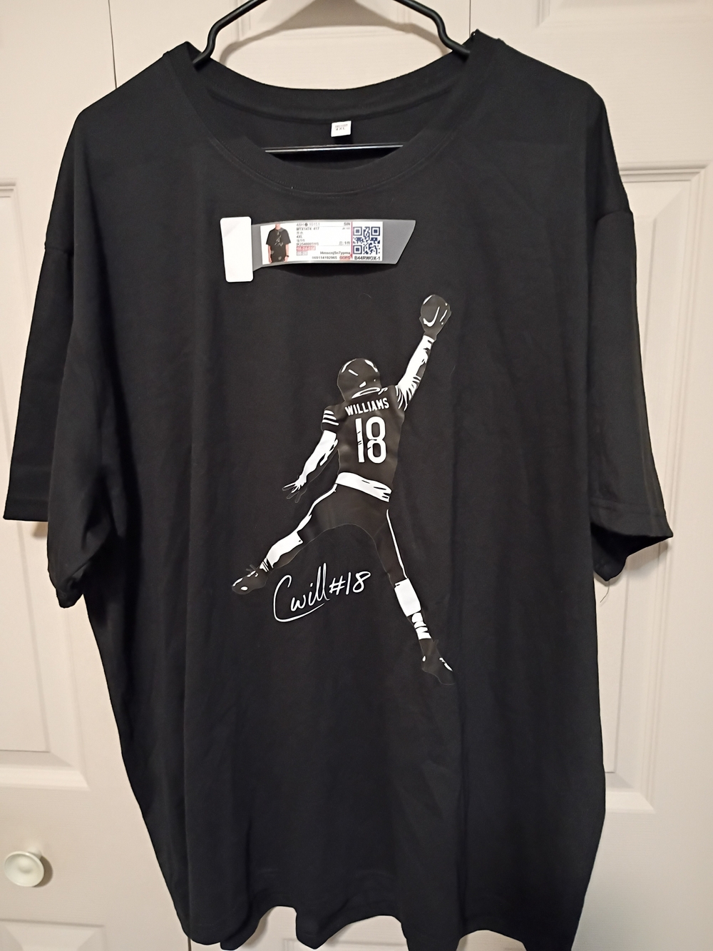 Black Caleb Williams  #18 Graphic Men's T-Shirt